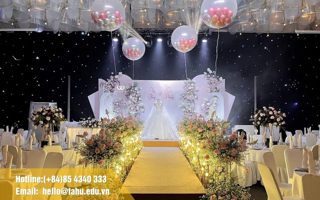 Chi phí tổ chức lễ cưới tuỳ vào quy mô và phong cách buổi tiệc