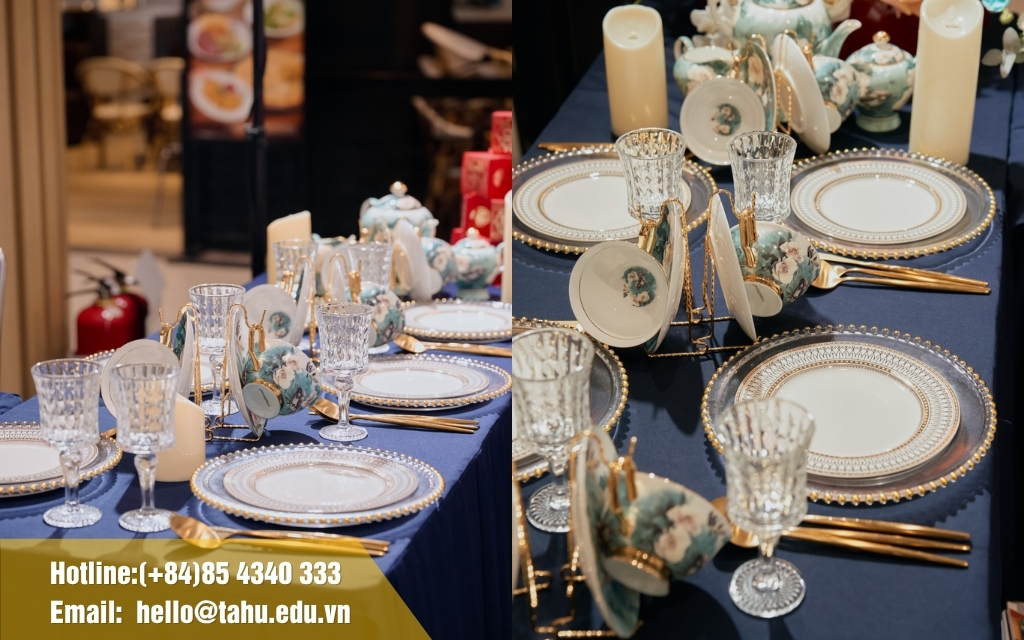 Bàn tiệc liên hoan sang trọng cho doanh nghiệp